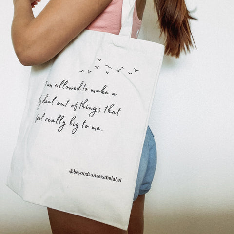 “Positivity” Canvas Tote Bag